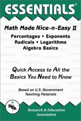 Percentages, Exponents, Radicals, Logarithms and Algebra Basics N