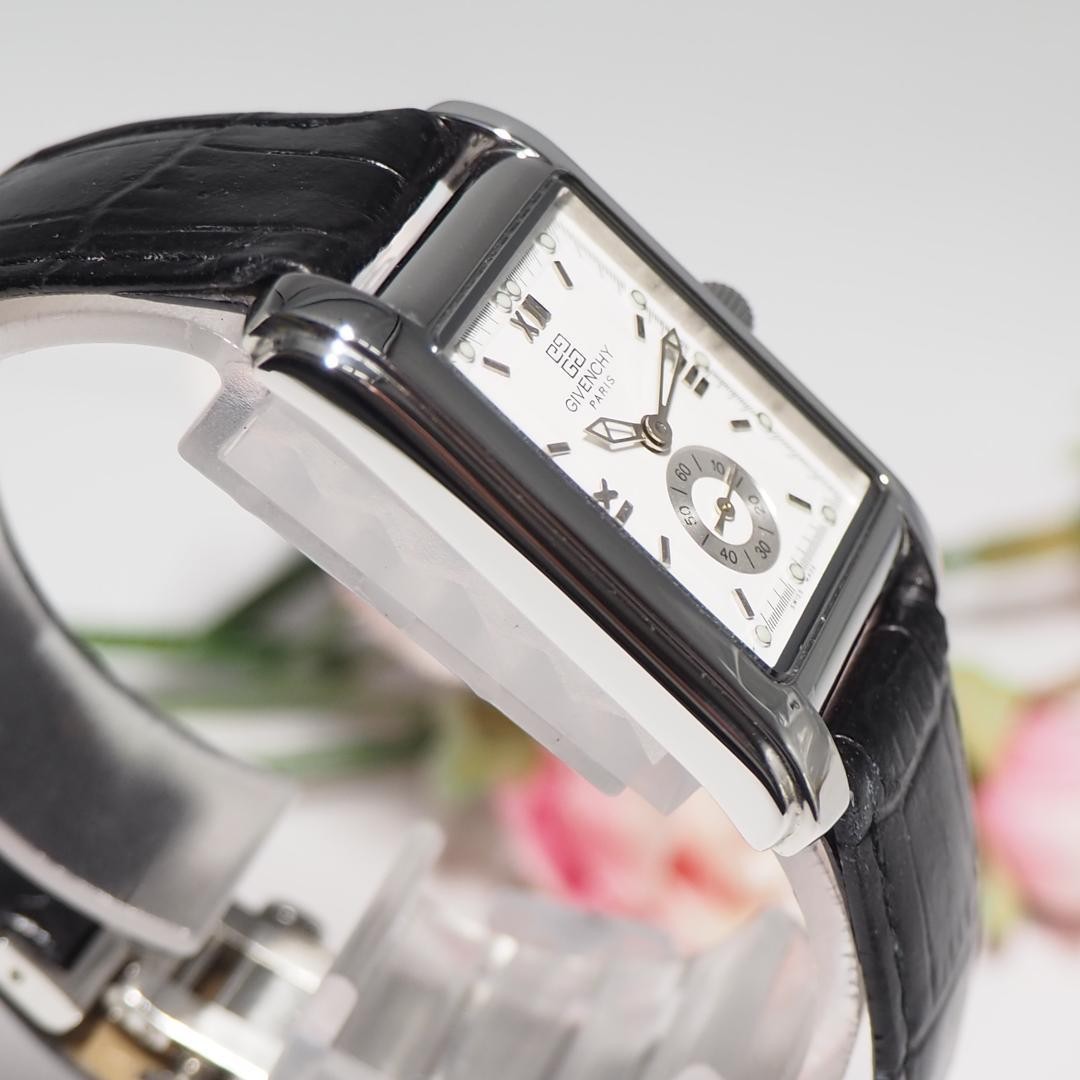 Good Condition Givenchy Square Small Seconds Watc… - image 5