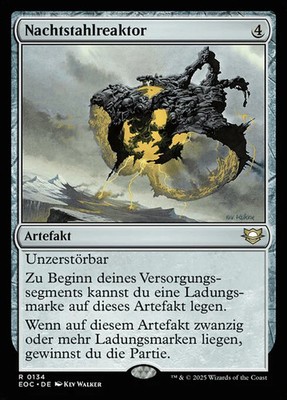 Magic/MTG Nachtstahlreaktor EOC-134 Rare Deutsch Neu