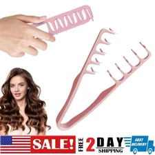USA Wide Tooth Hair Comb Wide Tooth Comb For Curly Hair Roots Volumizing 