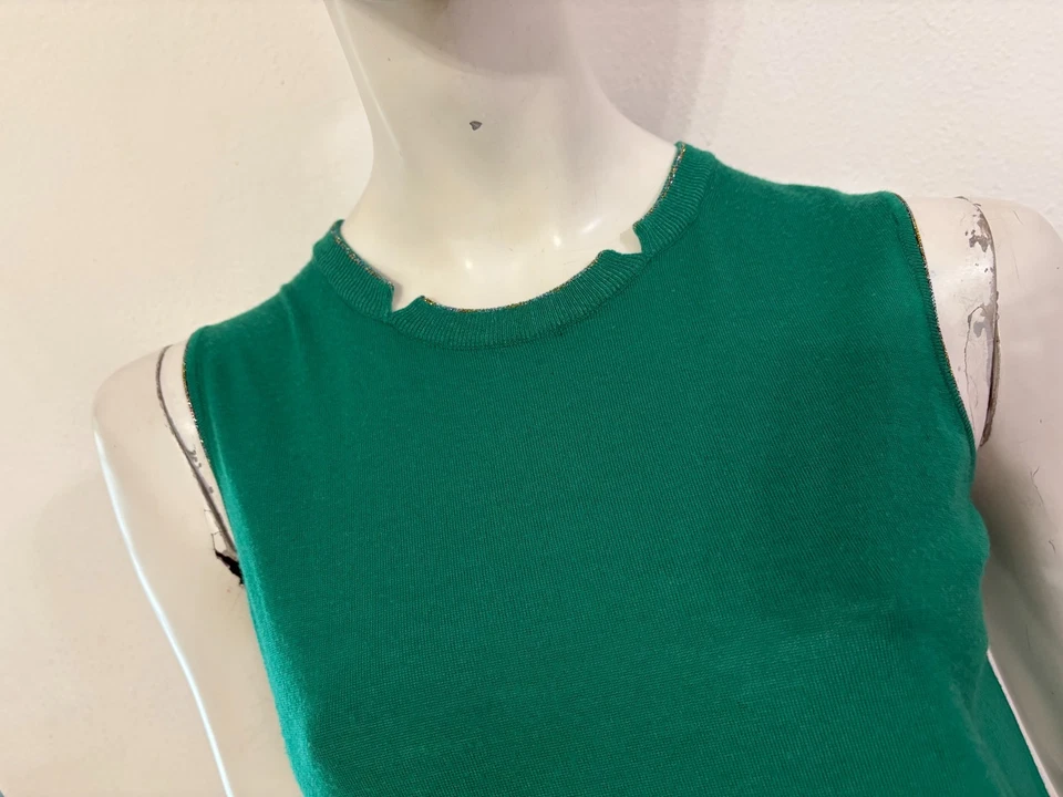 KENZO Maglia gilet verde Tg M - Imagen 3 de 4