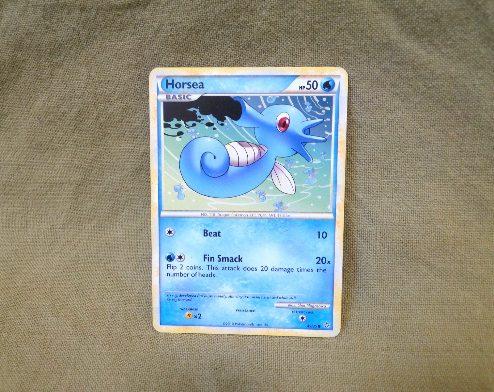 Pokemon Trading Card - Unleashed: Horsea 49/95