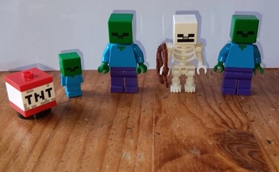 Lego Minecraft Minifiguren Set Mit 4 Minifiguren.  (TnT Block Gratis Dabei)