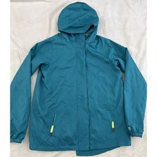 Champion C9 Youth Girls XL 14-16 Blue Windbreaker Jacket Zip Front Hoodie