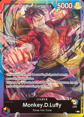   Monkey.D.Luffy   OP-PR Release Event Leader Promo One Piece TCG NM