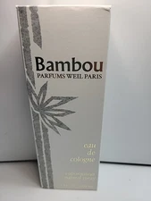 New In Box Bambou Eau De Cologne Natural Spray 3.4 OZ 100 ML Parfums Weil Paris