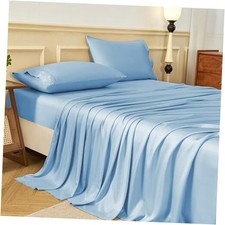 Bed Sheets Queen Size - 600 Thread Count 100 Viscose Made from Bamboo - Hotel