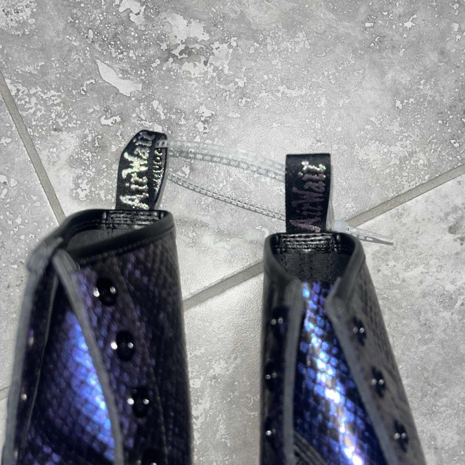 Dr Doc Martens 1460 Snake Emboss Lace Up Leather Boots Punk Goth Womens 7 thumbnail 17