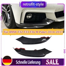 Frontlippe Frontspoiler Flaps Spoiler Sto�stange F�r BMW F32 F33 F36 M Paket 14+