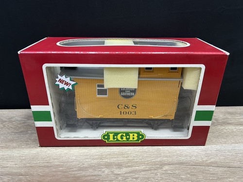 Bobber Caboose LGB Colorado & Southern C&S #1003 escala G corto amarillo nuevo | Zustand: New