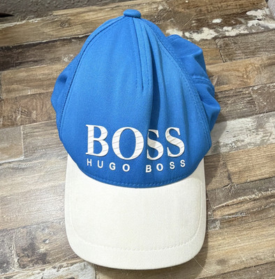 HUGO BOSS Formula E Blue/White Colorblock Adjustable Men's Baseball Cap OS