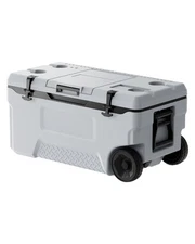 VEVOR Portable Cooler 74 QT Insulated Wheeled Cooler 120 Can Capacity with Cup