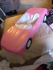 Vintage CHEVROLET CORVETTE Hot Pink BARBIE DREAM CAR Fashion  19" By Tim Mee