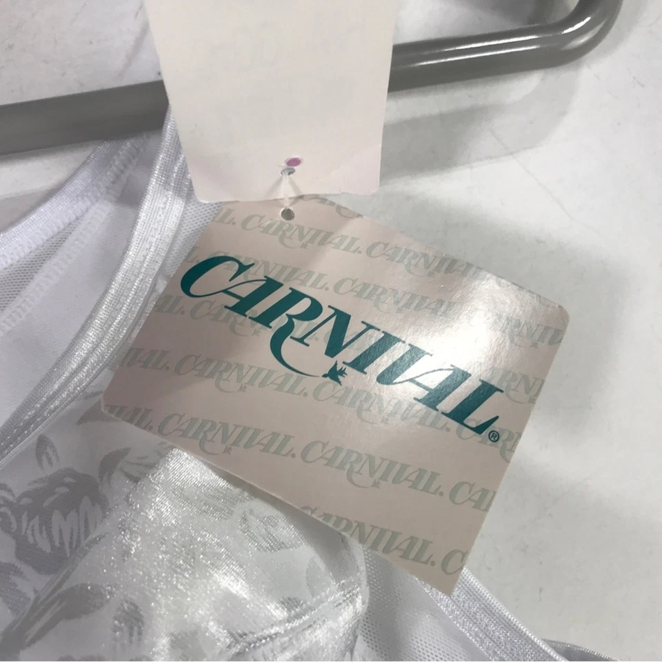 Carnival Front Closure Adjustable Strap Back Support Bra, Women's Size 34DD -Wht - Image 3 of 4