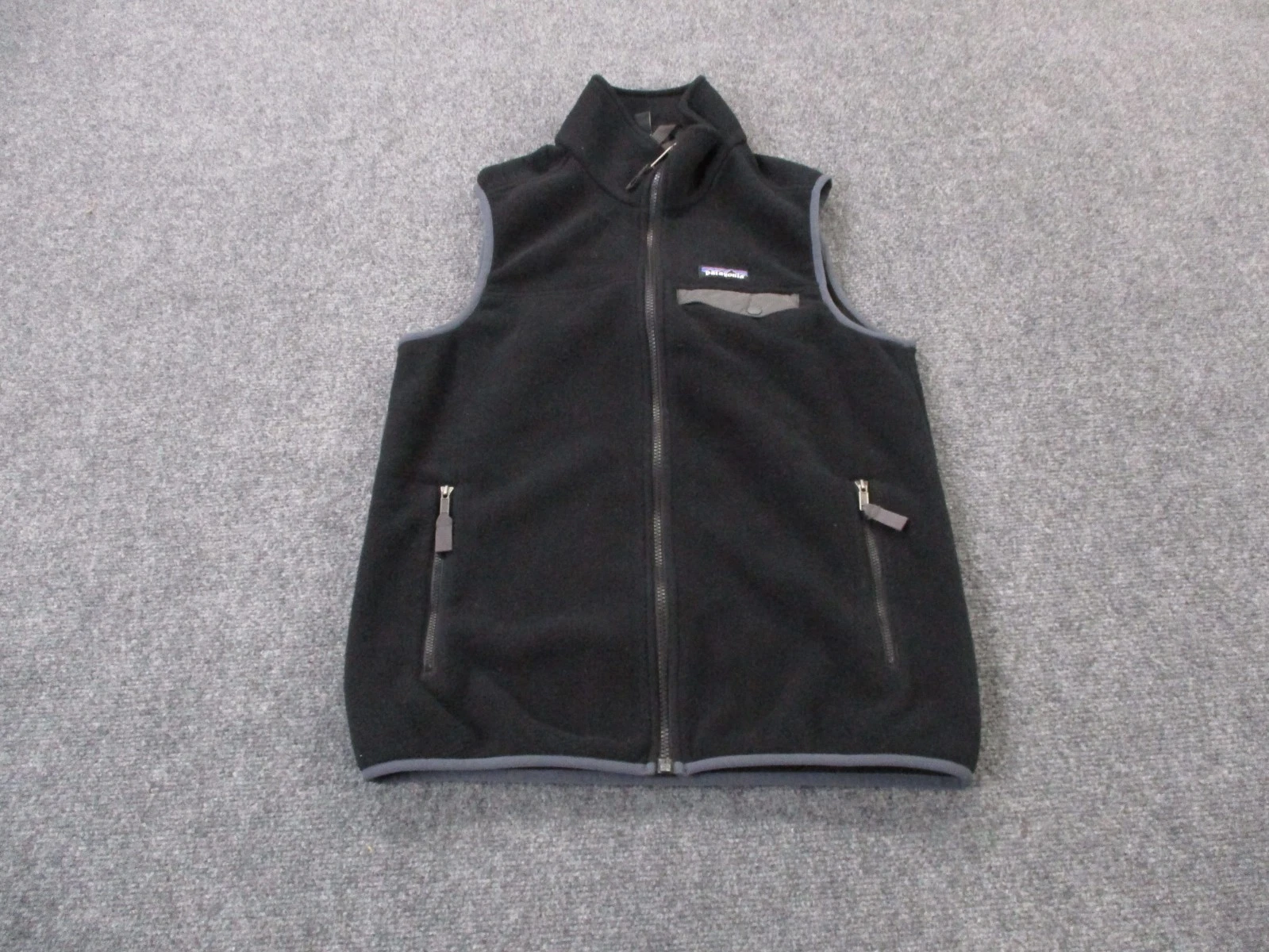 Patagonia Vest Jacket Mens S Black Synchilla Fleece Jumper Hiking Camping 25500