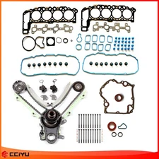 Timing Cover Gasket Head Bolts Head Gasket Set Fits 02 Dodge Ram 1500 4.7L V8