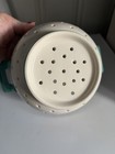 Pioneer Woman 4 1/2"Pasta Veggie Colander Strainer Floral Turquoise Blue Floral — photo 4
