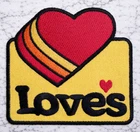 LOVES IRON ON PATCH OKC JERSEY PATCH 3X3 FAST FREE SHIPPING W/ TRACKING