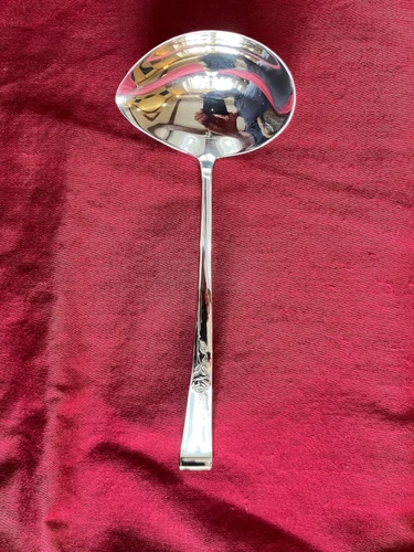 Classic Rose by Reed and Barton Sterling Silver Sauce/Gravy Ladle No Monogram