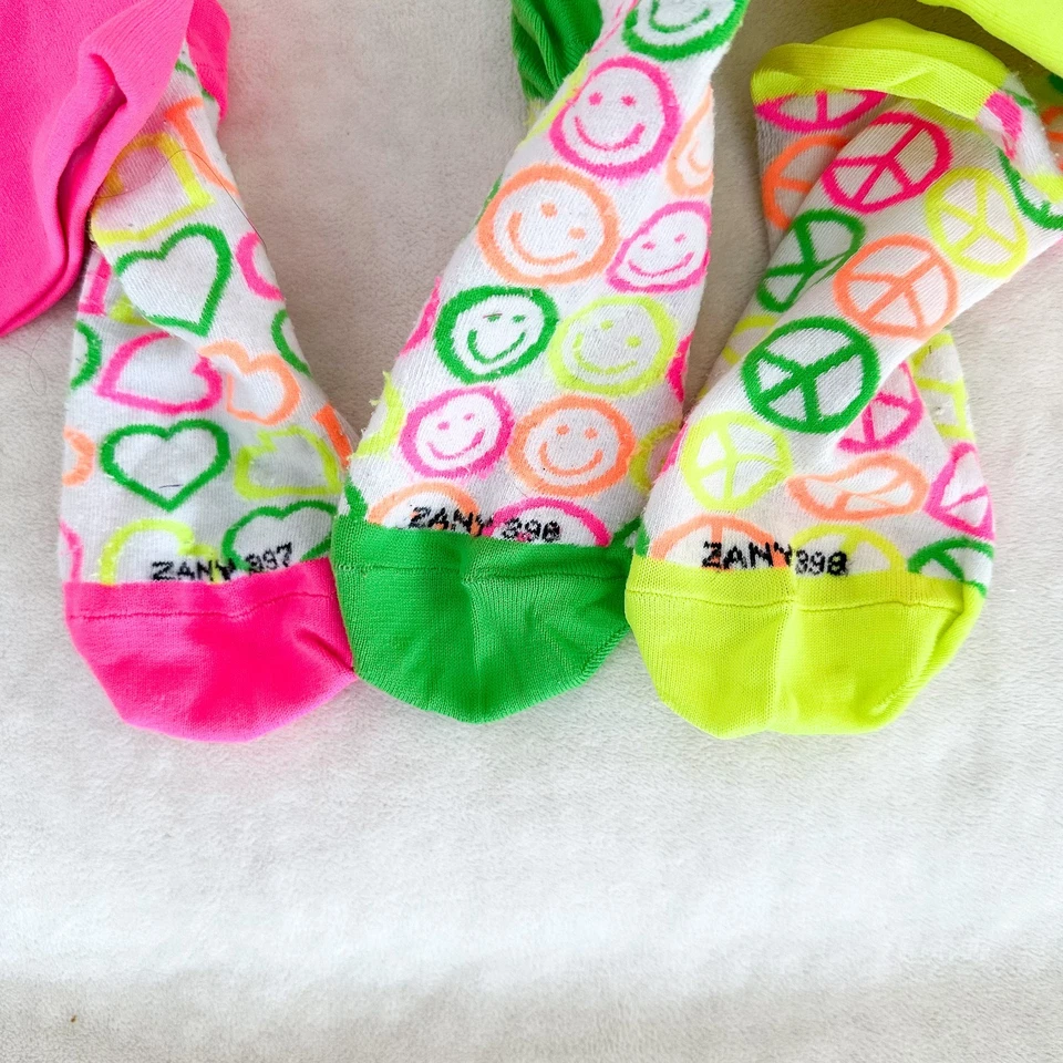 LOT of Little Miss Matched Girls Crazy Socks - 4 Sets of 3 Socks - Multicolor - Image 4 of 4