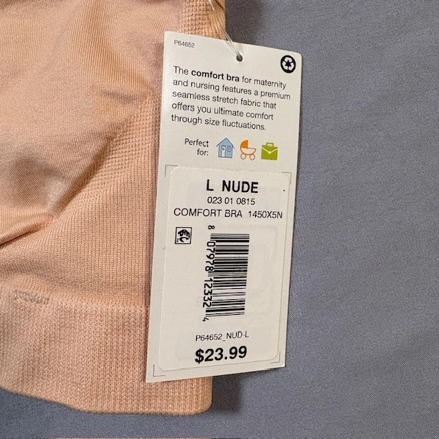 New - Medela Comfort Bra Maternity & Nursing - Large - Nude - Image 3 of 4