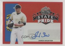 2020 Leaf Metal Draft State Pride Red Rainbow 3/5 Jared Shuster Auto 12fp