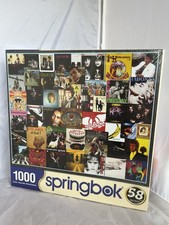 NEW Springbok 1000 Piece Jigsaw Puzzle Play that Beat Famous Album Covers Rock