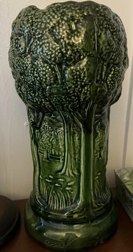 Vintage Brush McCoy Woodland Sylvan Pottery Vase