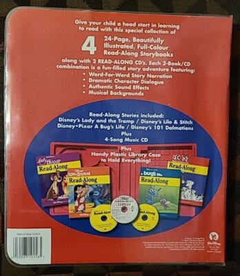 Walt Disney Records Read-Along Library Collection 4 Story Books 3