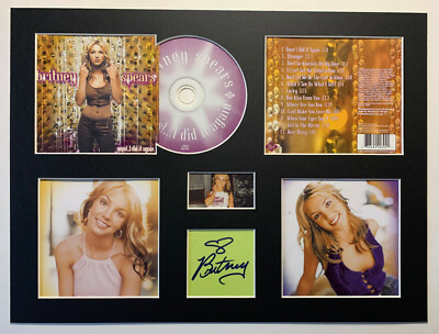 BRITNEY SPEARS - Signed Autographed - OOPS! I DID IT AGAIN -Album Display Deluxe