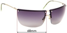 SFx Replacement Sunglass Lenses fits Gucci GG2652/S - 68mm Wide