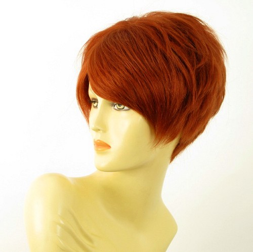 wig for women 100% natural hair copper intense ref NAOMIE 130 PERUK - Imagen 2 de 8