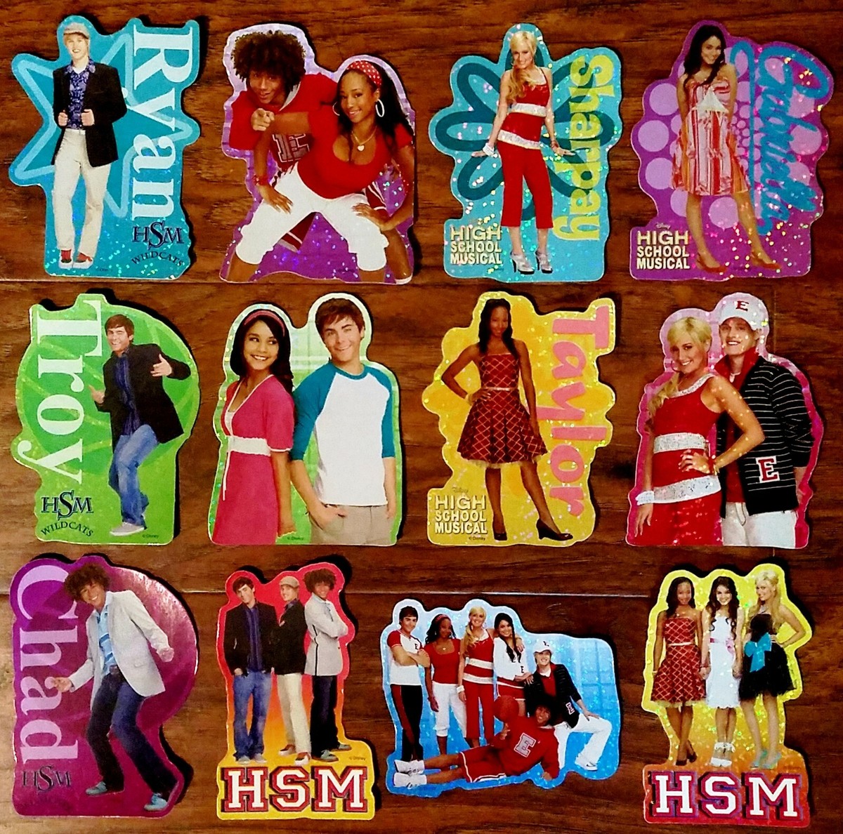 High School Musical Stickers Full Set of 12 Disney Vending Machine