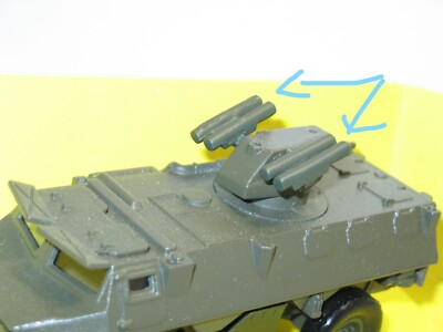 Solido, All 2 Missiles Hot G+D Military, Metal Khaki for The Tank Vab / Amx