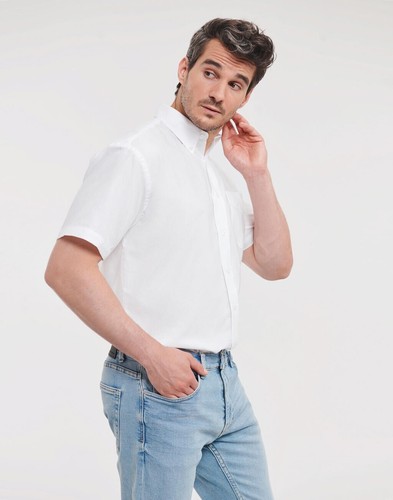 2 Stück Set Russell Europe Herren Oxford Hemd Business Büro easy Care R-933M -0 - Bild 2 von 17