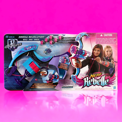NERF Rebelle Arrow Revolution Secrets & Spies Rotating Quiver Pink