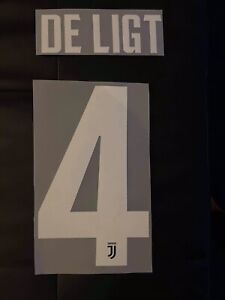 Flocage De Ligt #4 Juventus. Name Set. Home Domicile
