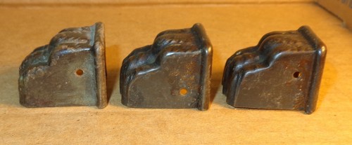 3 cubiertas de tapas de tocador vintage de herrajes con patas de metal para muebles - Imagen 4 de 9