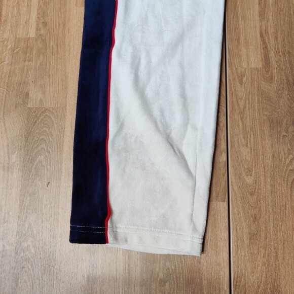 Fila Men's Velour Sweatsuit Tracksuit White Beige Cima Velvet Sz M L XL