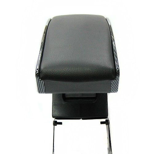 Accoudoir Central Universel Réglable Pour Ford Fiesta / B-Max - Noir Simili Cuir - Neuf