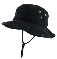 Big Oversized Jungle Boonie Bucket Hat with Chin String Fits Upto XXXL -FREESHIP