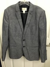 H M Conscious Collection Men's Blue Stylish Blazer Sport Coat 38R NEW