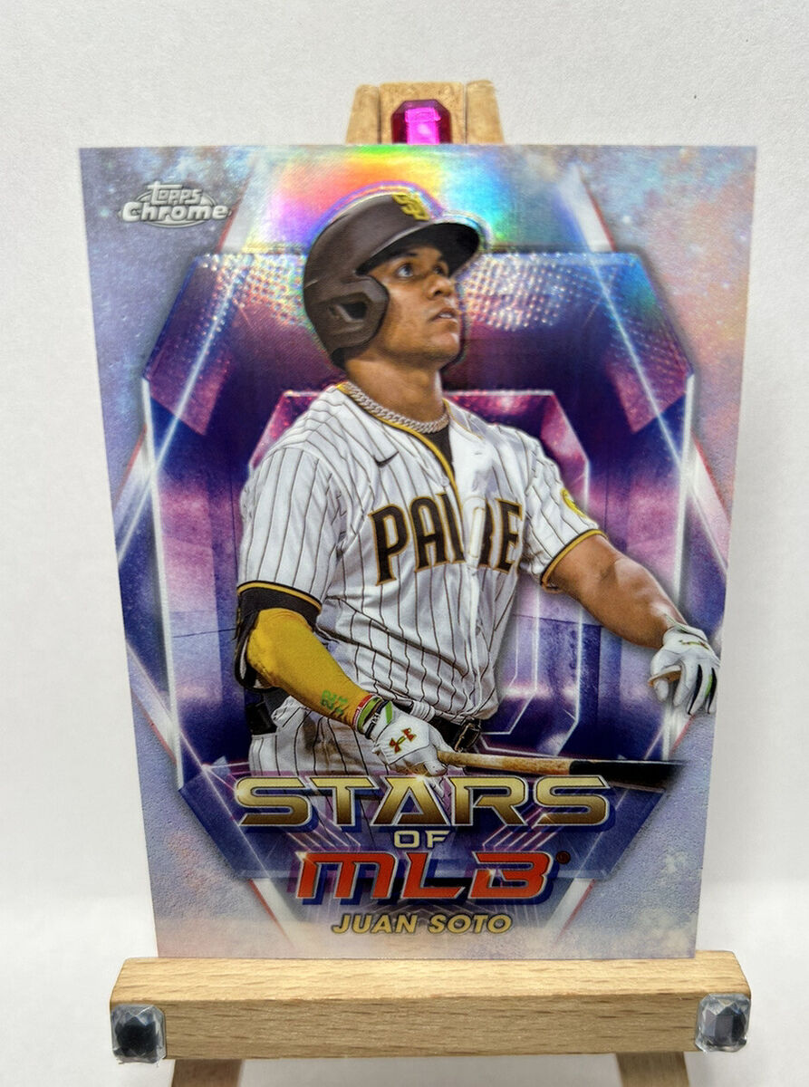 JUAN SOTO 2023 Topps Series 1 CHROME Stars of MLB #SMLBC-20 JUAN SOTO 2023 Topps Series 1 CHROME Stars of MLB #SMLBC-20