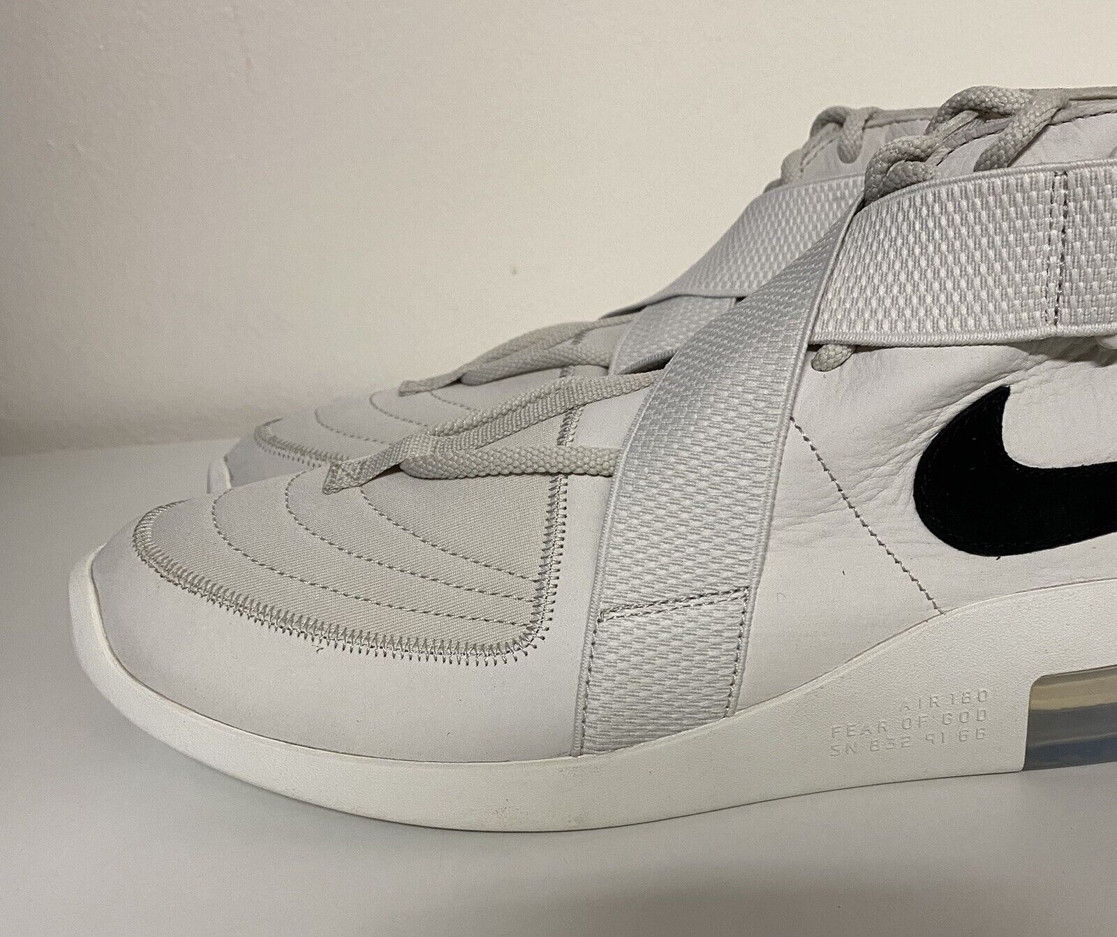 men nike air fear of god 1 light bone stores