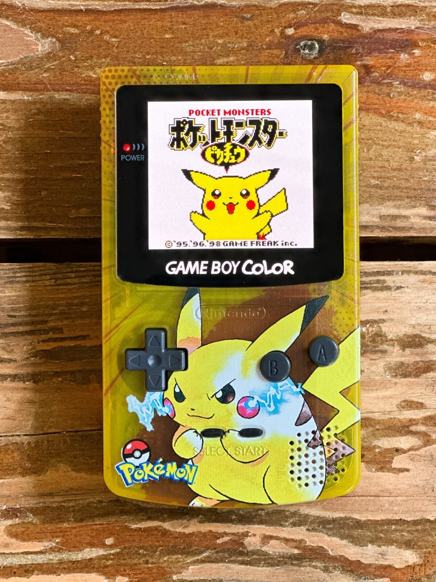 Nintendo Game Boy Color GBC AMOLED XL Touch LCD Pokemon UV PIKACHU