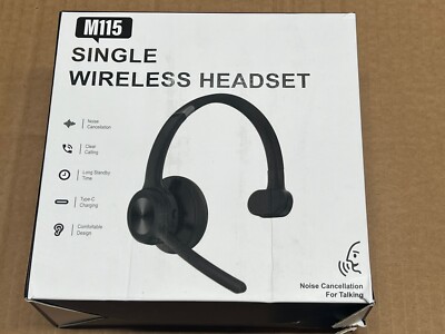 MONODEAL Trucker Bluetooth Headset, Wireless Headset with Microphone ENC Noise C