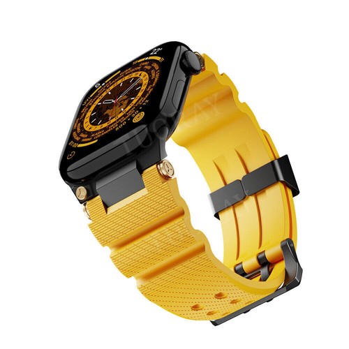 Cinturino Silicone per Apple Watch Ultra 2 49mm Serie 10 9 8 7 6 5 4 3 42mm 46mm - Foto 89 di 94