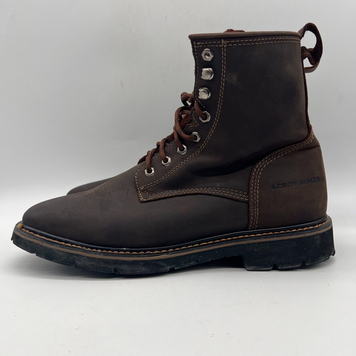 Cody James Men\'s Low Lace Casual Mocc Work Boots Composite Toe Brown Size 11D Cody James Men main image 2