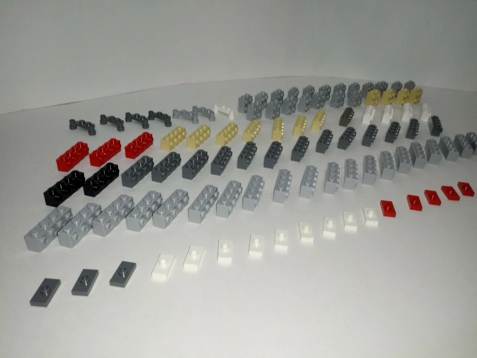 100 piece lot Lego brackets hinges jump mods Space Star Wars Architecture MOC - Image 3 of 4