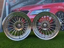4 x 17 Inch 5x120/5X112 Alpina Style Chrome Wheels: Fits For BMW E60 E39 E38 E34